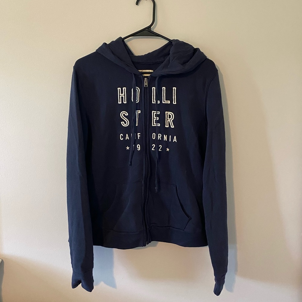 hollister zip hoodie